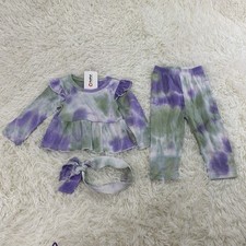 vestito bambina viola verde