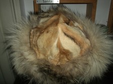 CAPPELLO COLBACCO COYOTE HAT PELLICCIA FUR  FOX UNISEX 59/60 UOMO TRAPPER MAN