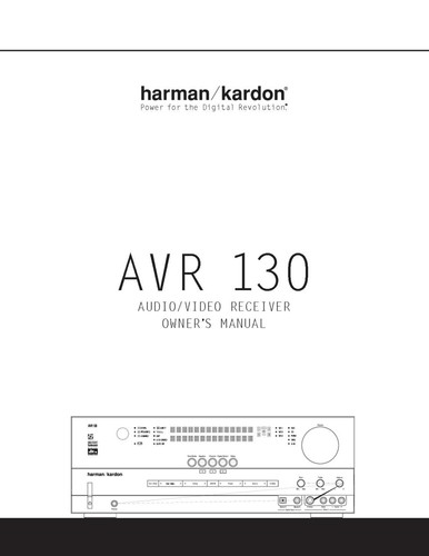 Harman kardon avr 130 - harman,