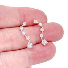 Orecchini climber curvi in