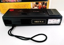 SKINA 110 pocket camera electroflash fotocamera anni 80 piccola usata completa