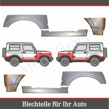 Kit lamiera riparazione 6 parafanghi Suzuki Samurai SJ 1981-98 V+H soglia L+R