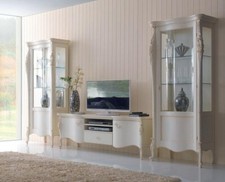 PARETE SOGGIORNO VETRINE CON