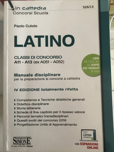 Manuale latino concorso a - di,