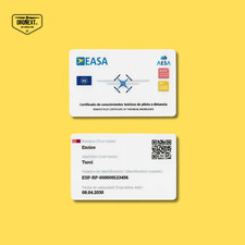 Stampa su BADGE (tessera - card) Patentino Drone SPECIFIC STS (UAS) + omaggio!