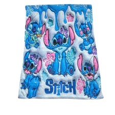 Stitch Coperta in Pile Bianco Blu Rosa Morbida Calda Letto Divano Regalo Bambini