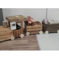 Locomotiva trenino realizzata - locomotiva,