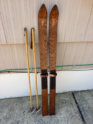 Sci neve vintage legno - sci,