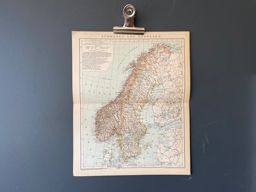 Svezia norvegia rara antica - e,