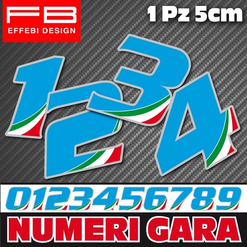 Adesivo sticker numeri gara - sticker,