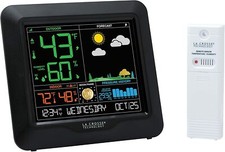 La Crosse Technology S84107-INT Stazione Meteo Previsione Colori Nero