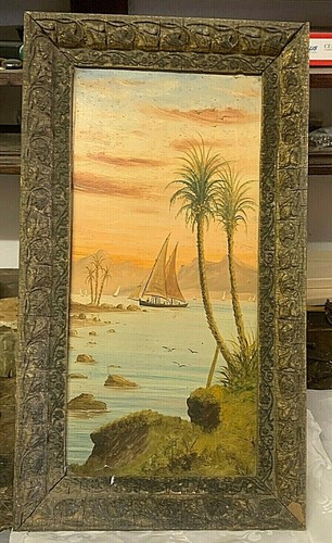 Quadro olio paesaggio con - paesaggio,