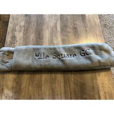  VINTAGE Mile Square Golf Course Golf Bag Tracolla Copertura (GRIGIO)