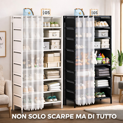 Scarpiera ripiani mobile - scarpiera,