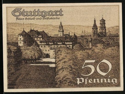 Notgeld stoccarda 1921 50 - stoccarda,
