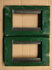 STOCK N.2 PLACCHE 3 posti art.4713VB VERDE BOSCO USATE BTICINO LIVING CLASSIC