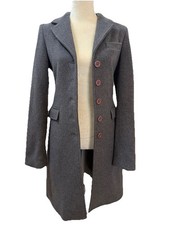 Cappotto grigio lana e