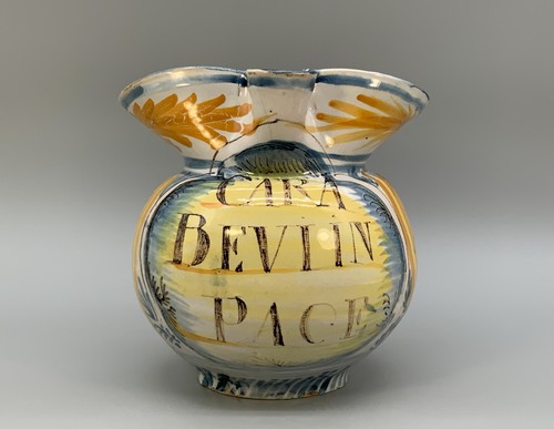 Italian majolica pharmacy jug - italian,