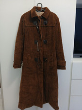 Cappotto Donna Max Mara Week End Marrone In Velluto 100% Cotone Taglia 44 Raro