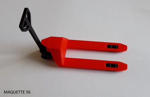 Transpalette rouge garage - transpalette,