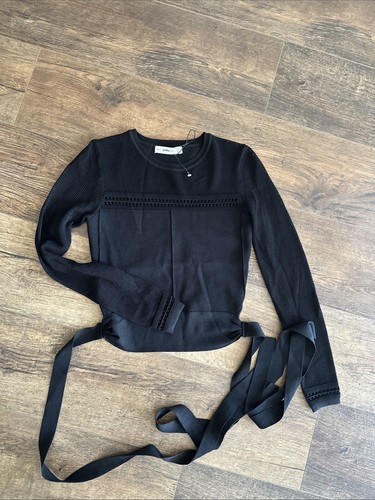 Zara black mesh - mesh, long