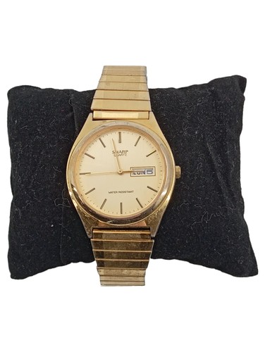 Sharp orologio quarzo uomo - quarzo, oro