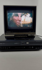 Televisore a colori Panasonic 10" vintage 1984 modello CTF-1011 CRT retro gaming