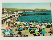 cl754 cartolina arco felice lido augusto e spiaggia  provincia di napoli