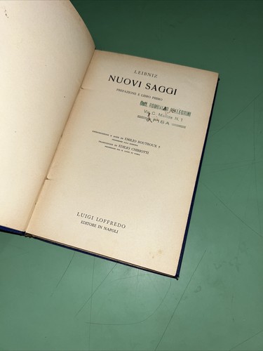 Nuovi saggi leibniz - saggi.,