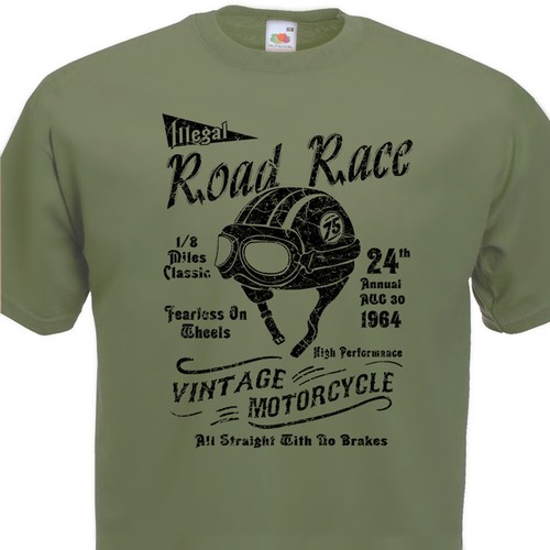 Shirt road race cafe - road,
