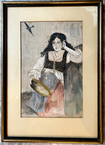 Aquarell ritratto ragazza - aquarell,