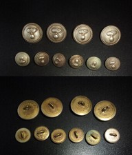 CARABINIERE completo bottoni x uniforme originali DISUSO Anni 50  UN.MILITARE- d