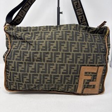 Auth FENDI Brown Zucca