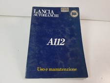 Manuale libretto uso manutenzione Autobianchi A112 Elite Abarth ecc originale 82