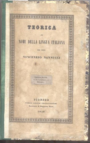 Nannucci vincenzio teorica - nannucci,