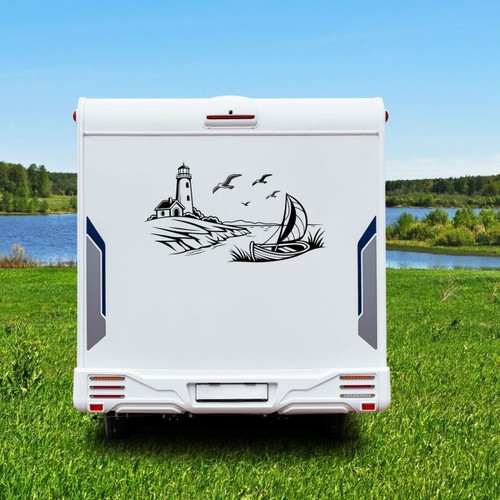 Adesivo camper faro con - , barca