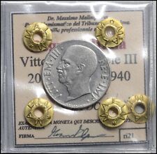 Regno d'italia 20 Centesimi 1940 Magnetica Vittorio Emanuele III monete italiane