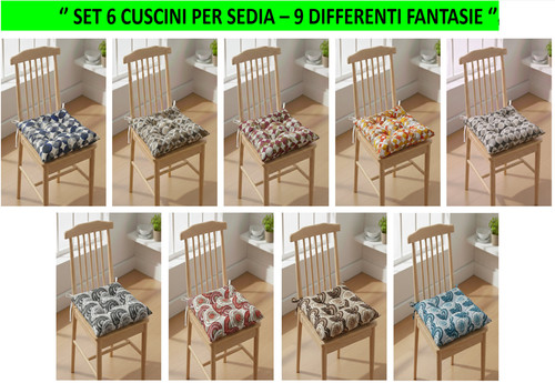 Set cuscini per sedie - 6,