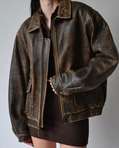 Bomber donna vintage oversize