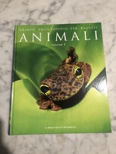 LIBRO GRANDE ENCICLOPEDIA PER RAGAZZI ANIMALI ANIMALS BOOK LIVRE LA REPUBBLICA