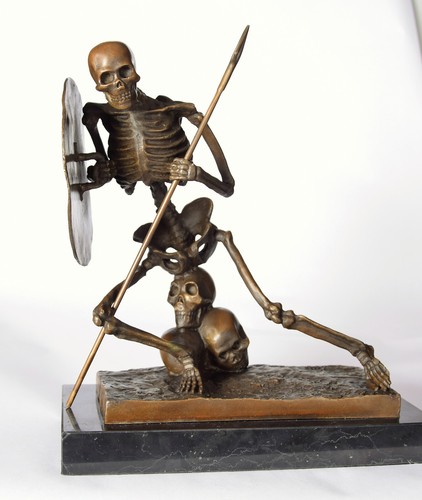Bronzo figura umano scheletro - umano,