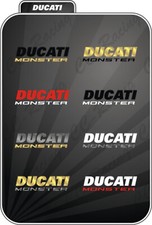 2 Adesivi DUCATI monster serbatoio anche bicolore 620 696 1100 1000 800 900 750 