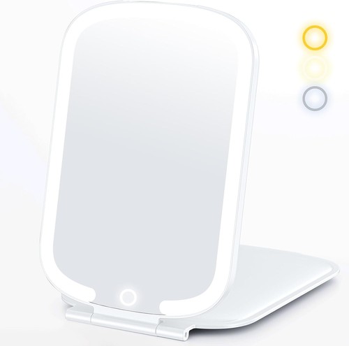 Travel mirror led makeup touch - led,