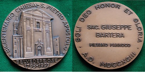 Medaglione bicentenario chiesa - medaglione,