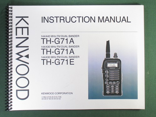 Manuale kenwood g71a - th-g71a/e,