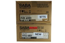 SABA PVR6083 + VTU683 | Registratore VHS Portatile + Alimentatore | PAL | NUO...
