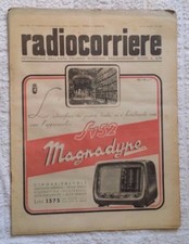 RADIOCORRIERE TV EIAR 1941 N. 4 PUBBLICITA' MAGNADYNE, RADIO LAMBDA, TELEFUNKEN