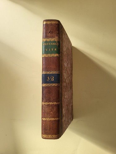 Antico libro plutarco vite - plutarco, le