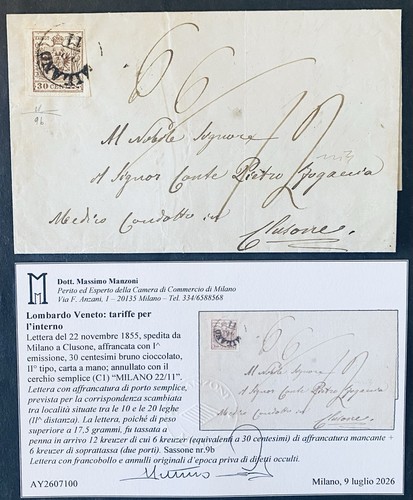 Lombardo veneto cent 1855 - lombardo,