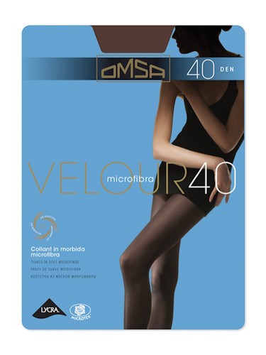 Collant donna omsa - velour, 40